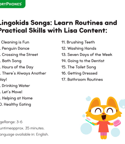 Lingokids Songs: Learn Routines and Practical Skills with Lisa